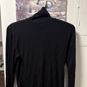 Saks Fifth Avenue Black Turtleneck Sweater
